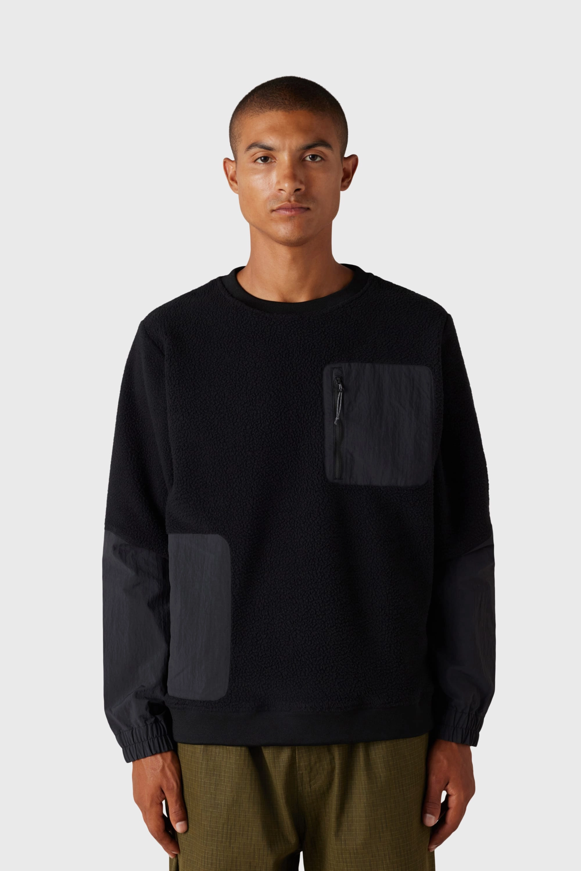 686 Men's Buttermilk Sherpa Crew ethical City Casual