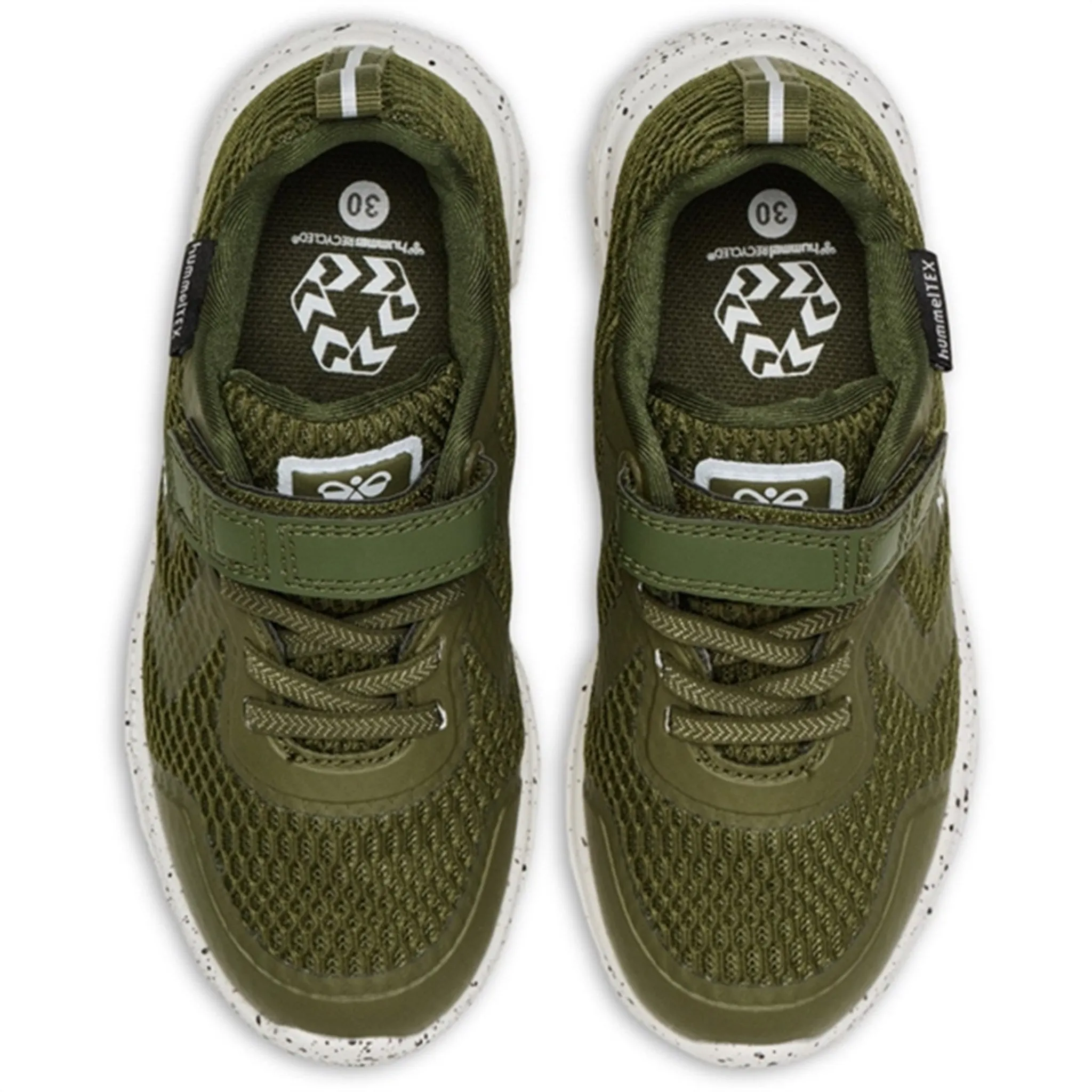 Low Touch Dual Layer Foam Hummel Actus Tex Recycled Jr Sneakers Forest Night