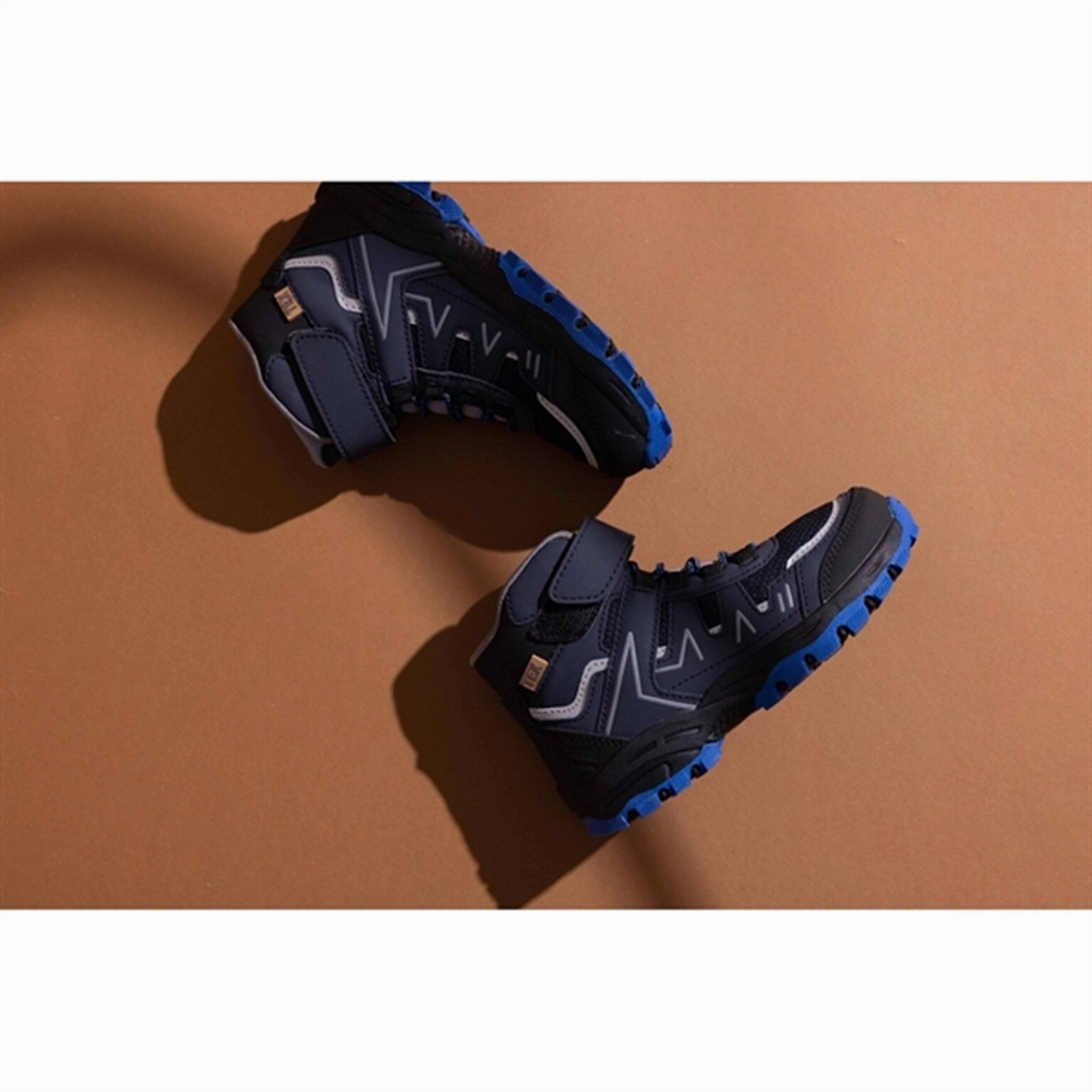 Bisgaard Madison Tex Boots Navy Retro feel Camouflage Pattern