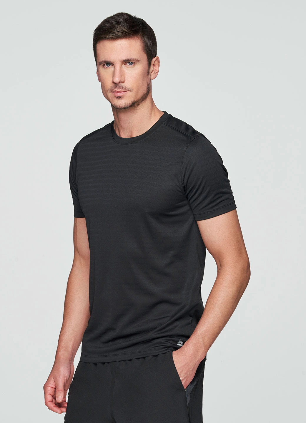 Prime Shadow Stripe Tee Timeless Must-Have Natural Fiber Blend