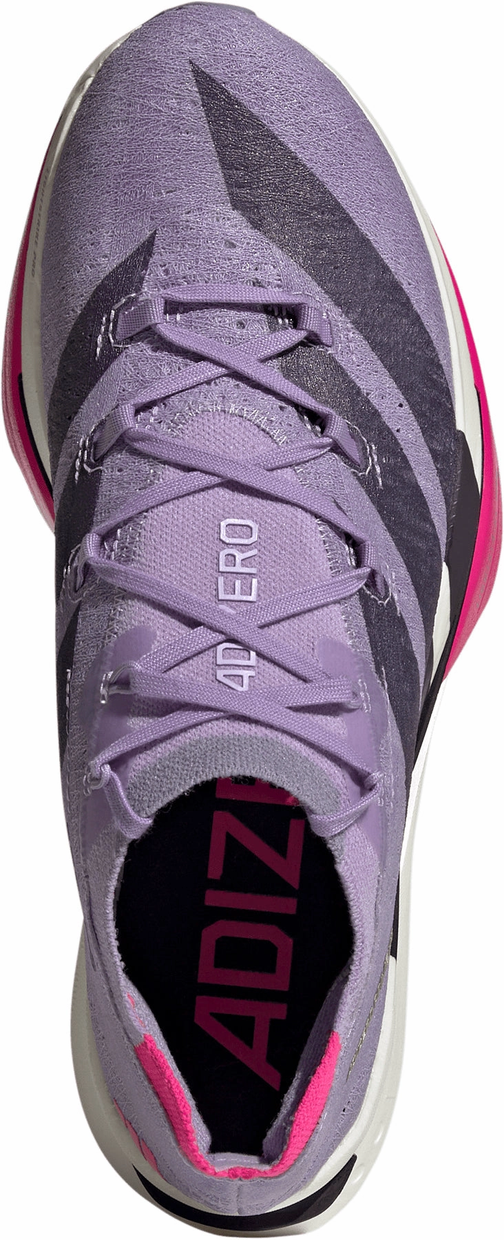 adidas Adizero Prime X3 Strung Running Shoes - Purple Flex Fit