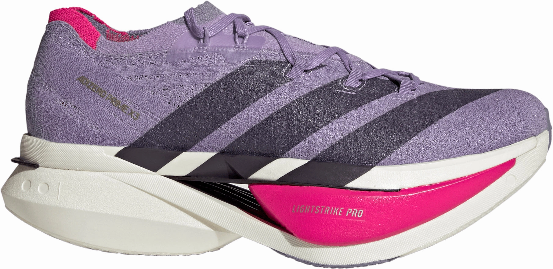 expert - approved adidas Adizero Prime X3 Strung Running Shoes - Purple