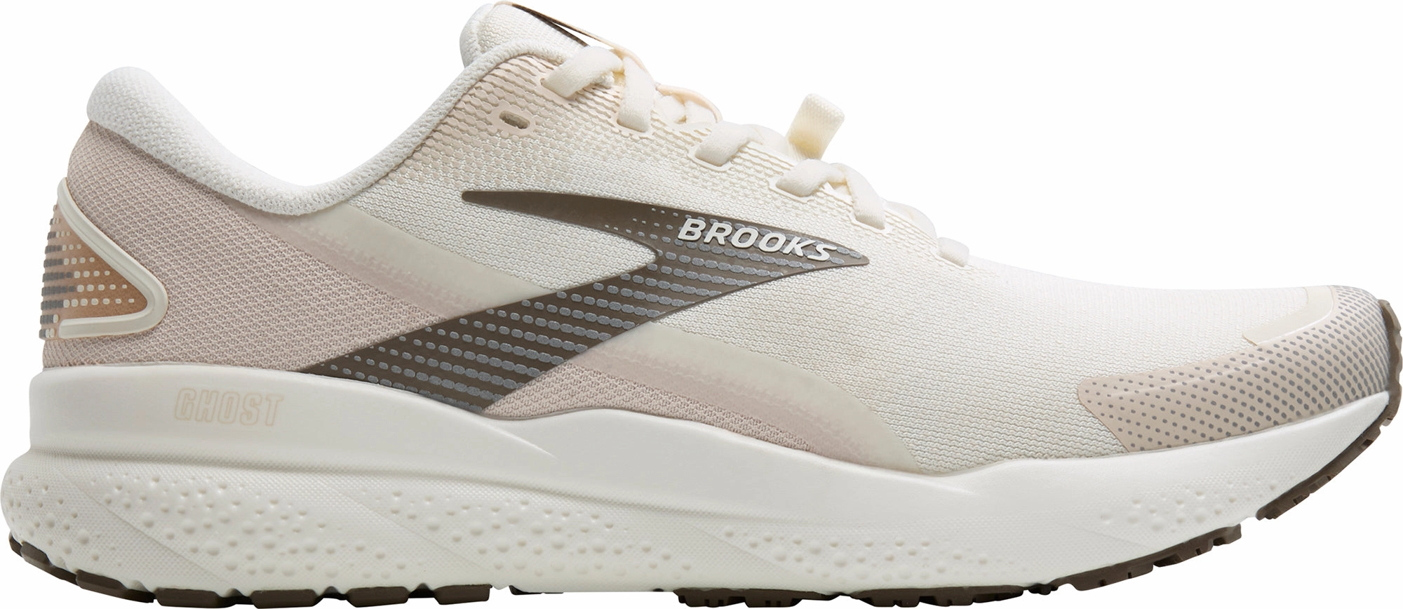 Brooks Ghost 16 Weatherized Womens Running Shoes - Cream Adaptive Torsion System Ultra Cushioning