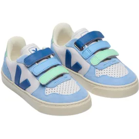 Veja Ice Multico Indigo Small V-10 Sneakers Bold materials Hyperlock Heel Cage