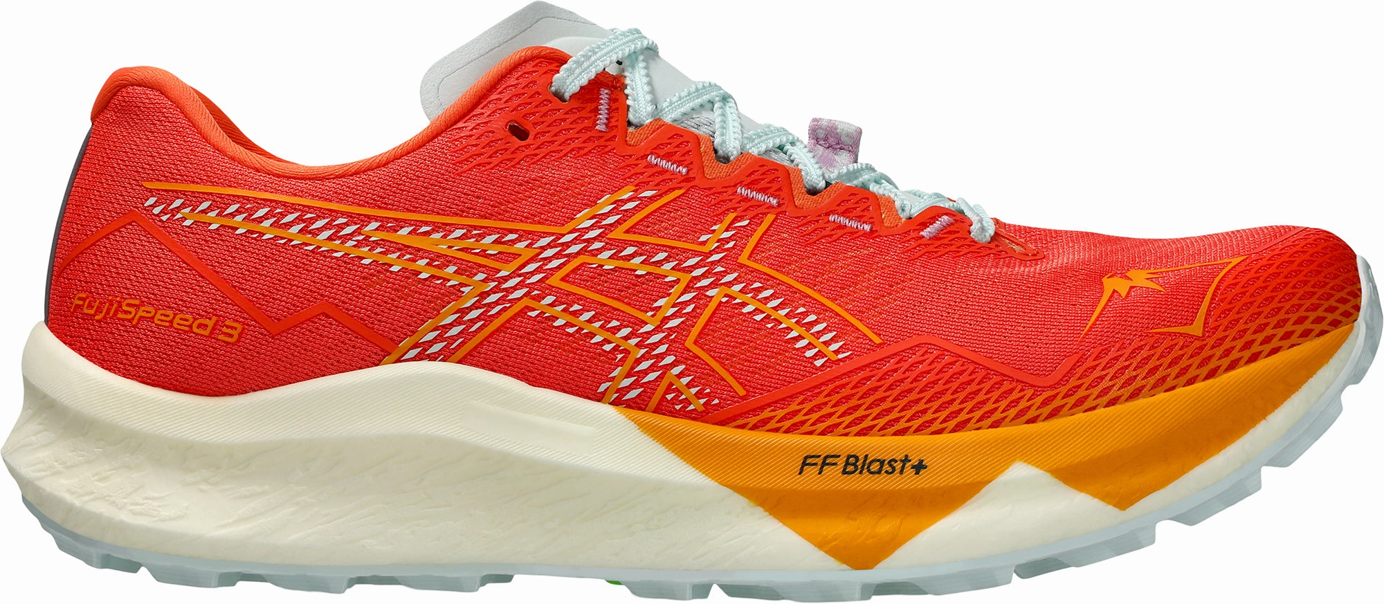 Friction reduction Asics FujiSpeed 3 Mens Trail Running Shoes - Red