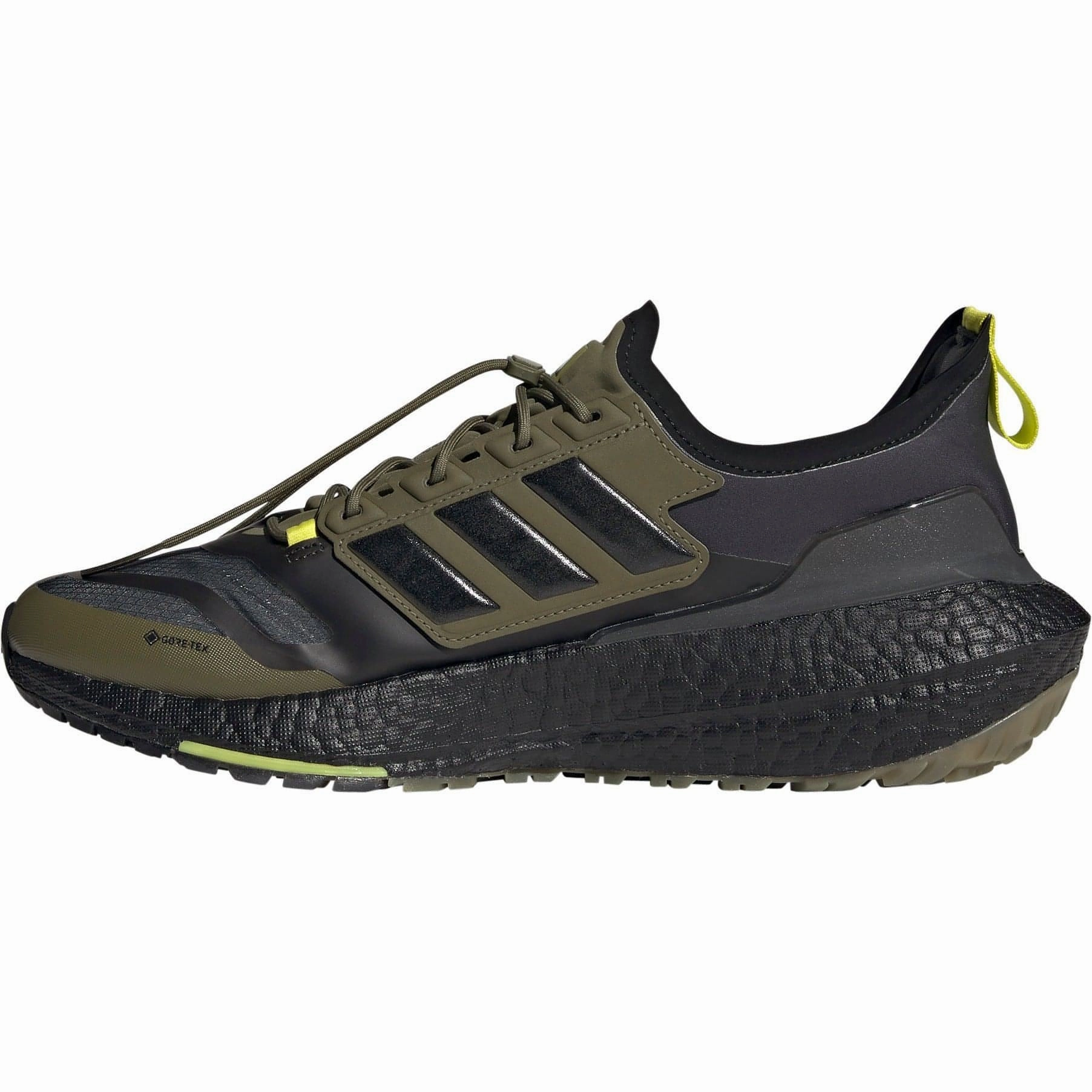 Shock Dispersing Heel Cup adidas Ultra Boost 21 GORE-TEX Mens Running Shoes - Green