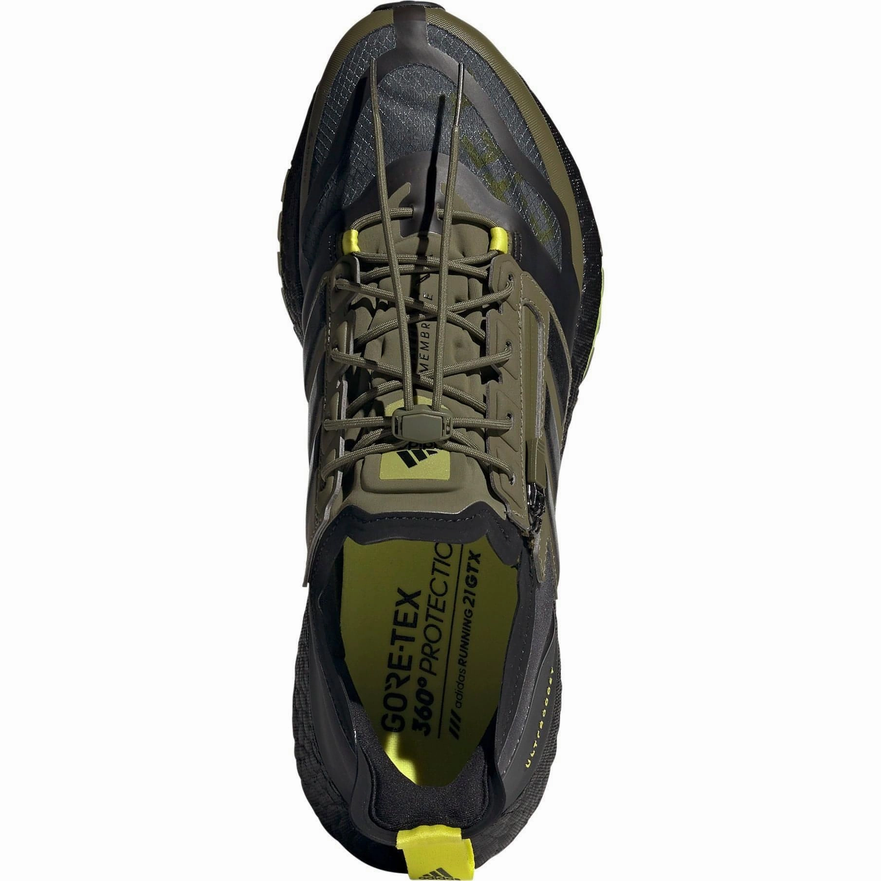 adidas Ultra Boost 21 GORE-TEX Mens Running Shoes - Green Thermal Regulation Layers Hyper Bounce Foam