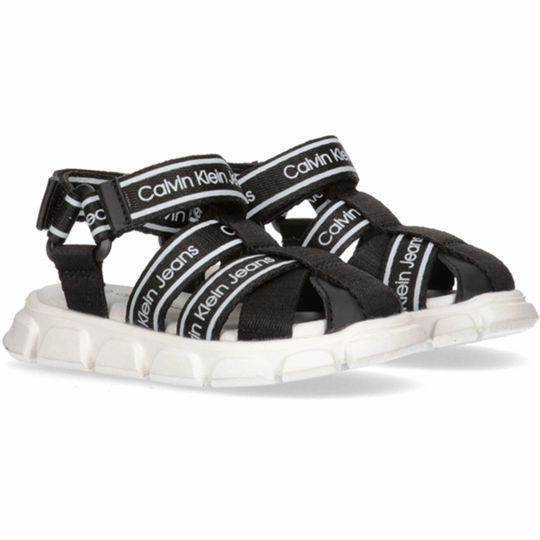 Resilient Outsole Calvin Klein Sandal Black