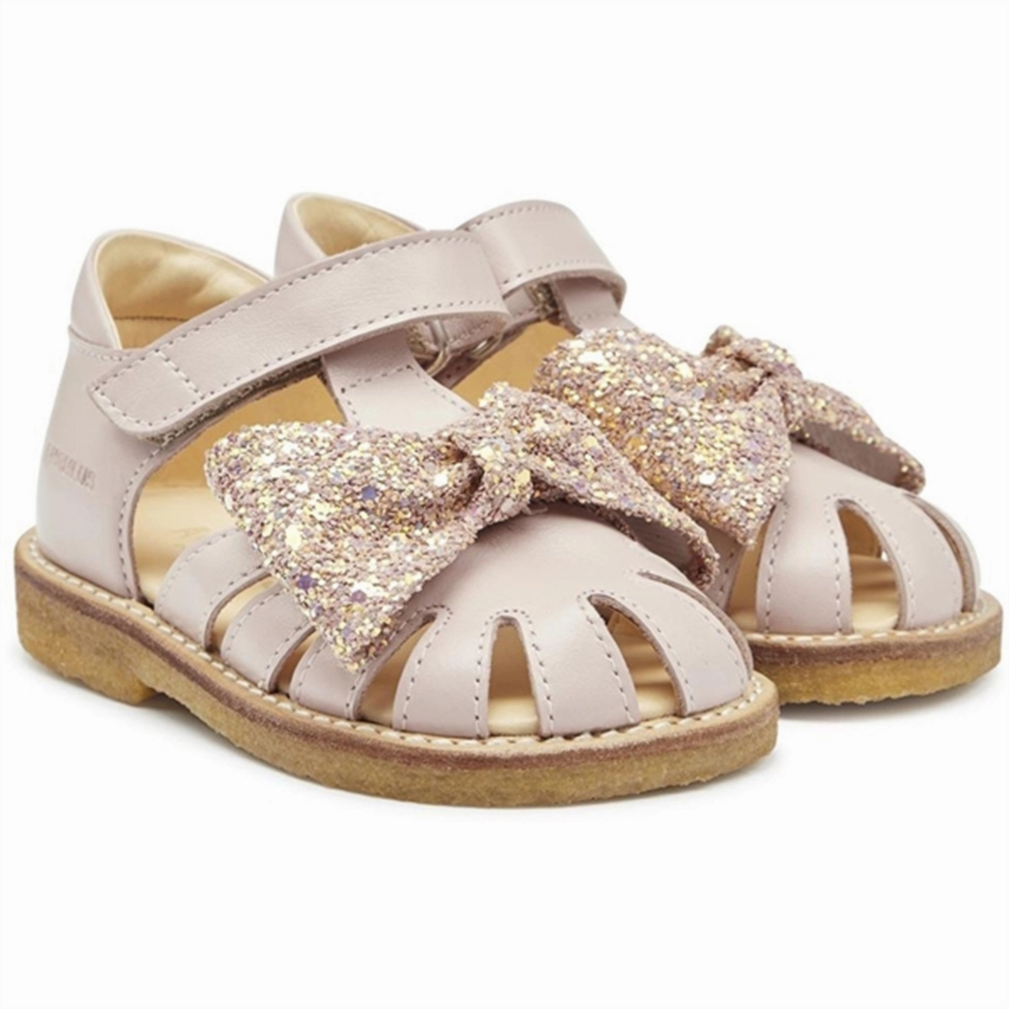 Sandal Insoles Angulus Starter Sandals Pale Rose/Rose Glitter