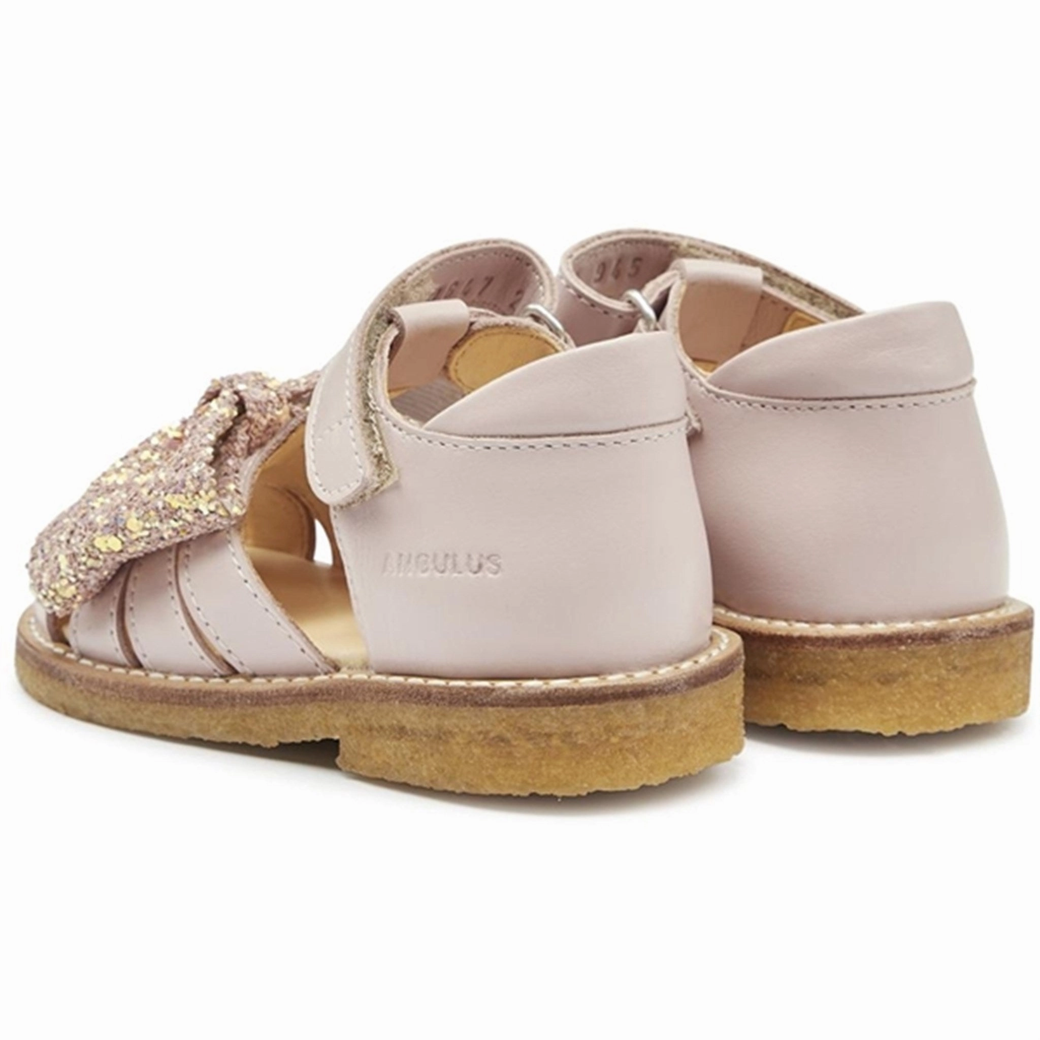 Dynamic Arch Contouring Angulus Starter Sandals Pale Rose/Rose Glitter