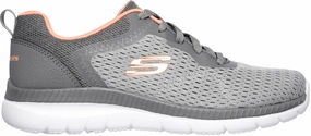 Skechers Bountiful Womens Training Shoes - Grey Quiet Ground