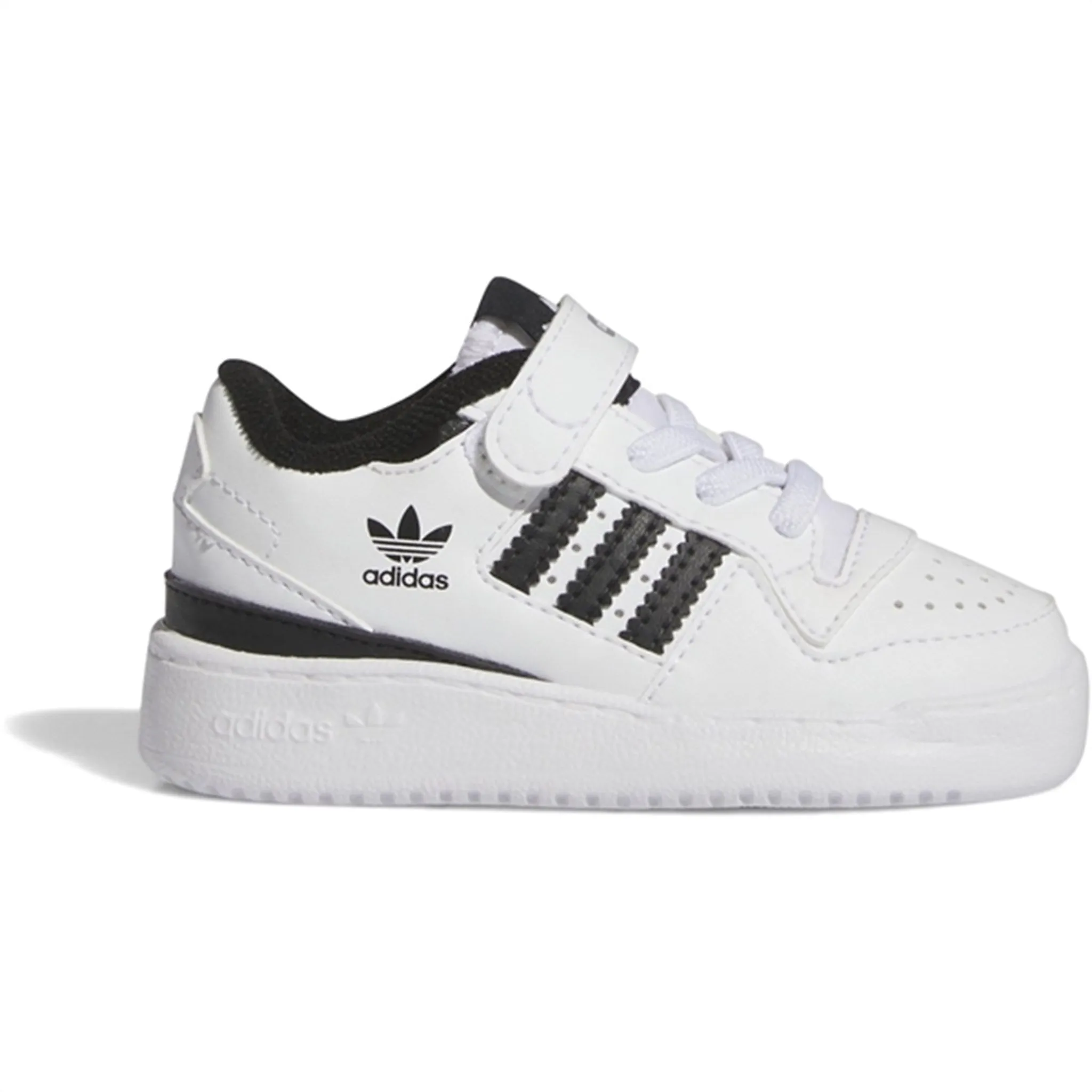 adidas Forum Low Shoe Black/White Heat Sealed Overlays All Day Work