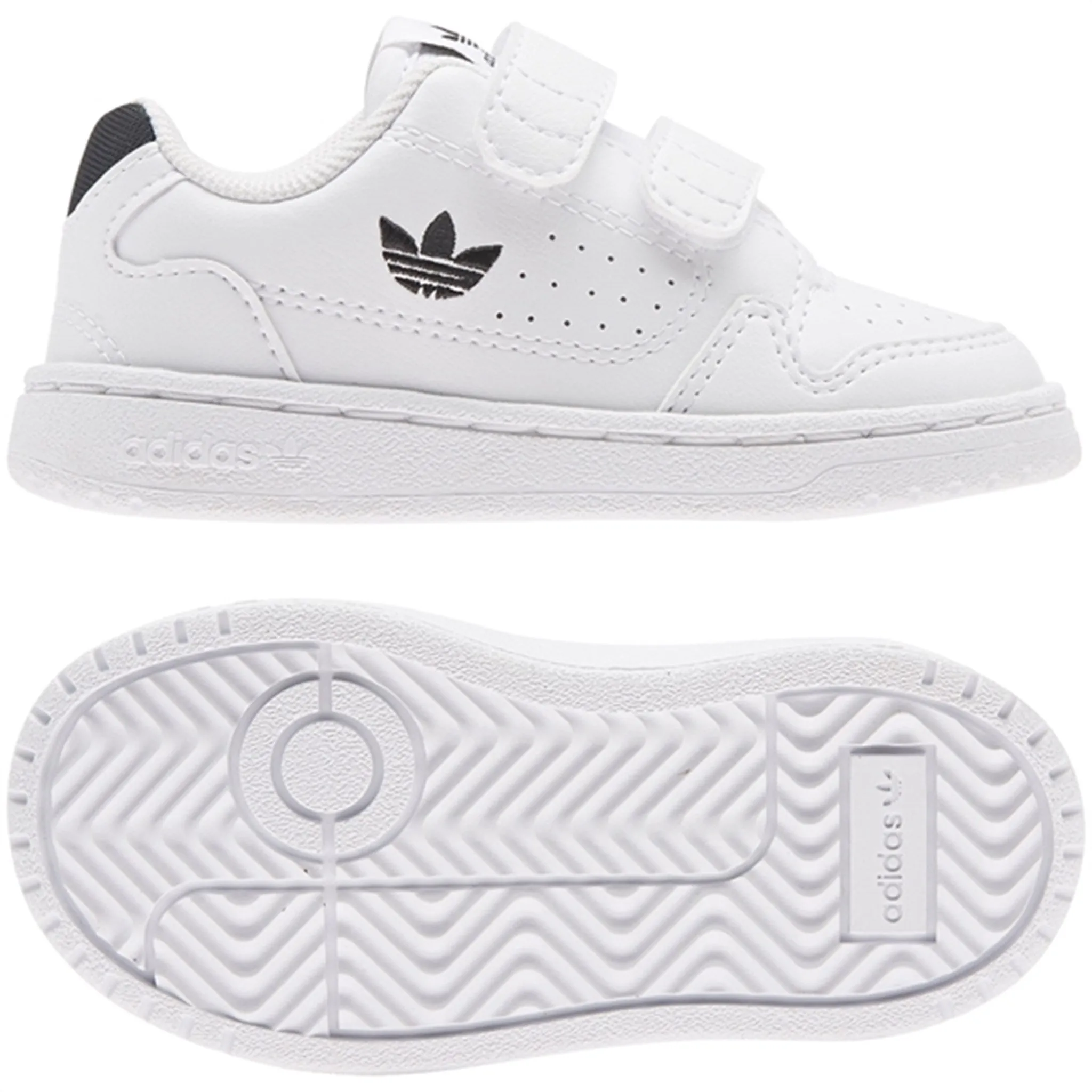 Dynamic Heel Cup Perforated Upper Design adidas NY 92 Sneakers White