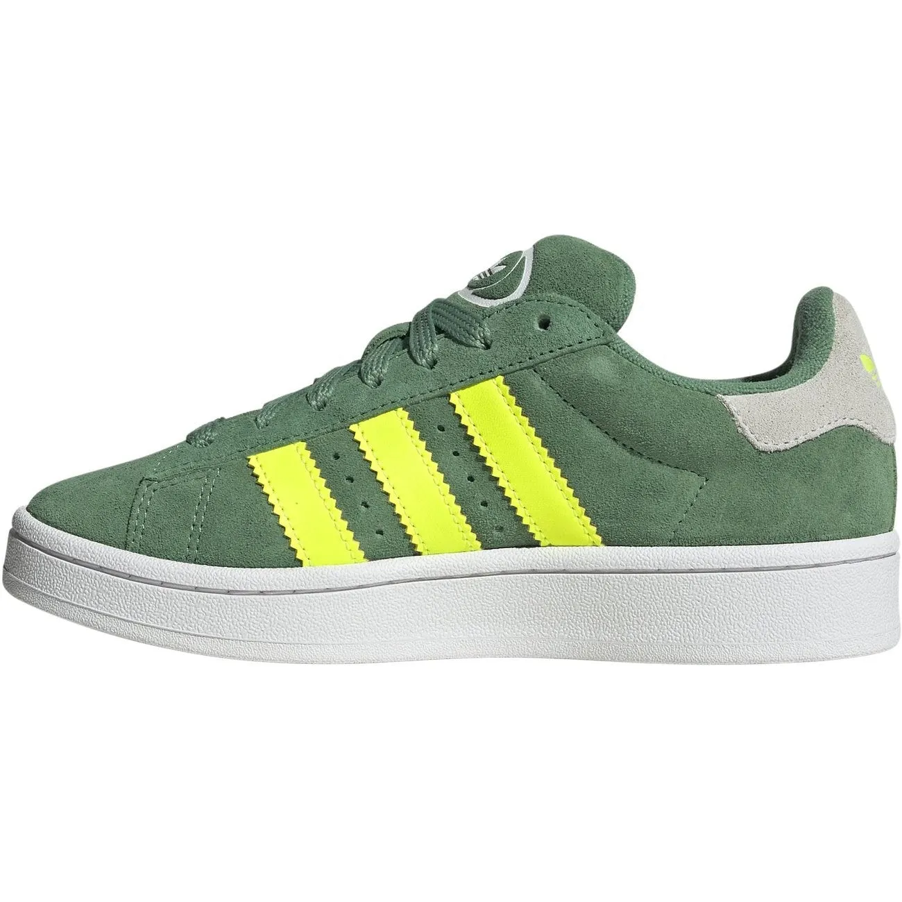 adidas Originals CAMPUS 00s J Sneakers Preloved Green / Solar Yellow / Cloud White Soft Insole Unidirectional Airflow Vents