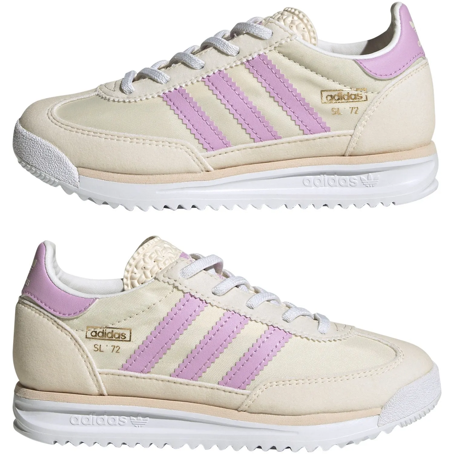 Auxetic Material Construction Long Day adidas Originals Chalk White/Bliss Lilac/Wonder White Sl 72 Rs El C Sneakers