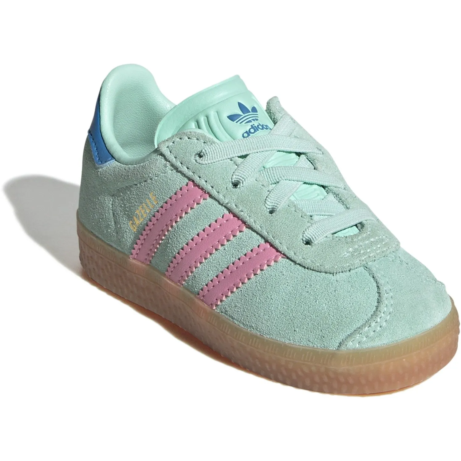 Heel Cup Stability adidas Originals Clear Mint/Bliss Pink/Bright Blue Gazelle Cf El I Sneakers