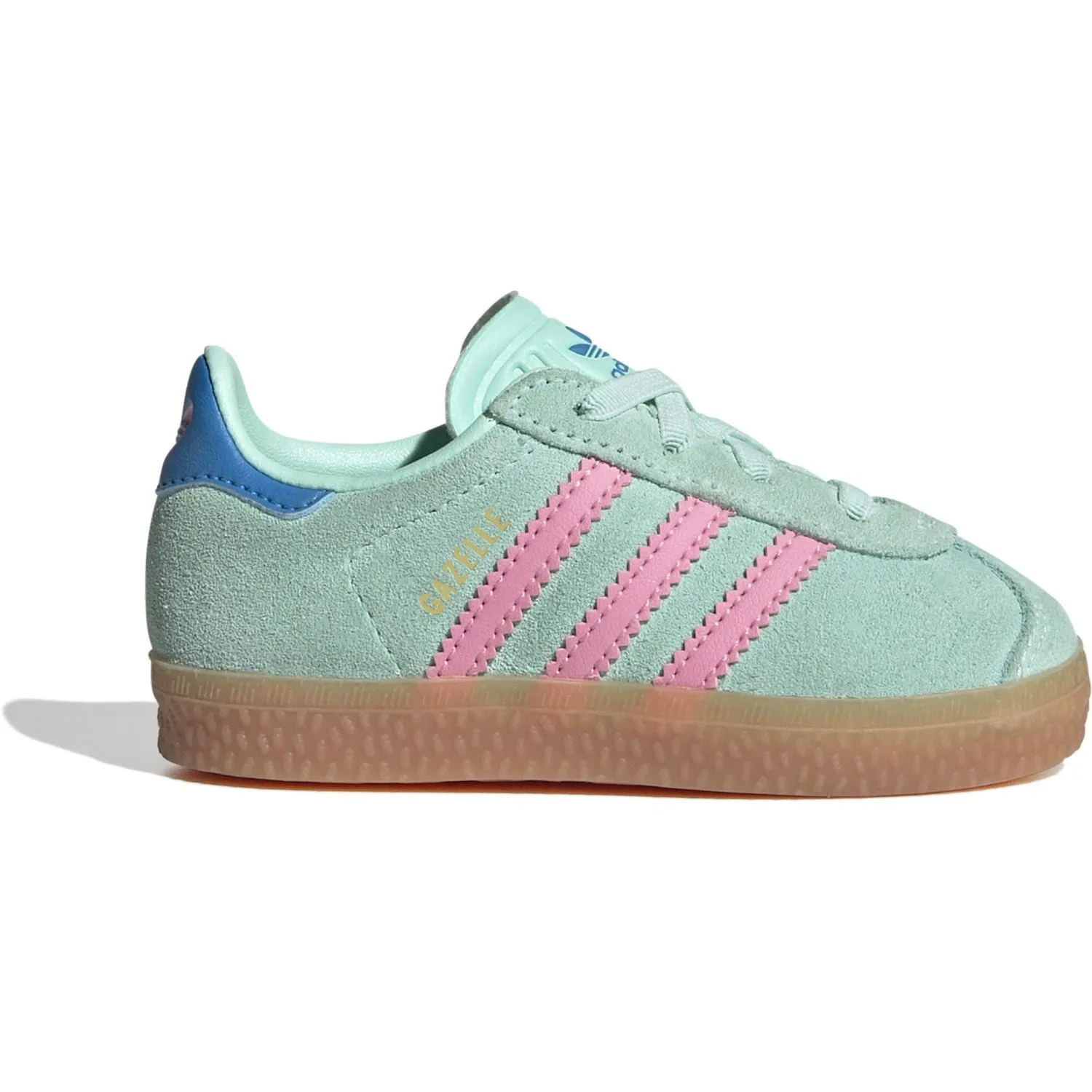 Abrasion Resistant Toe Cap Urban Flex adidas Originals Clear Mint/Bliss Pink/Bright Blue Gazelle Cf El I Sneakers