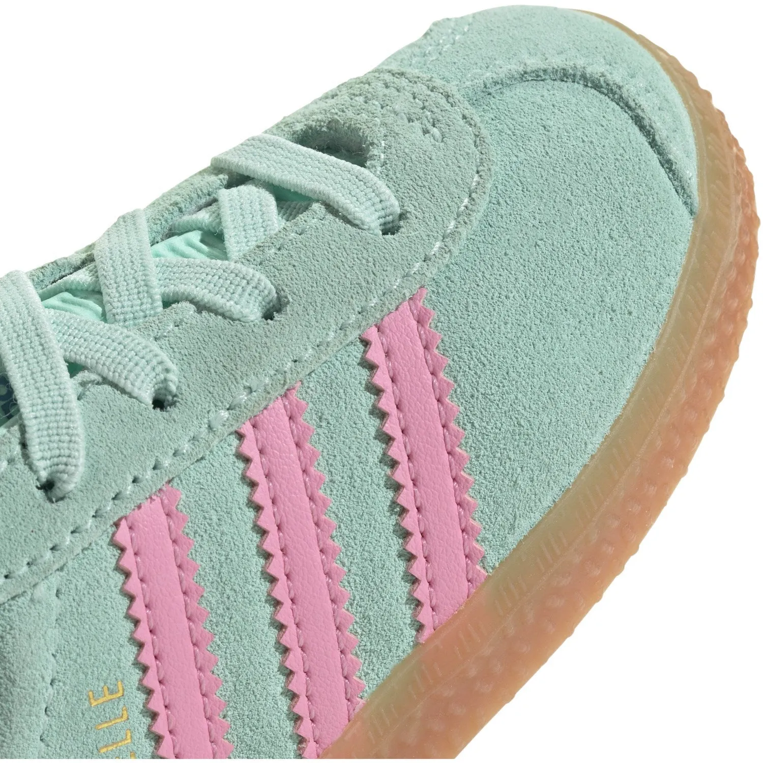 adidas Originals Clear Mint/Bliss Pink/Bright Blue Gazelle Cf El I Sneakers MoistureWicking