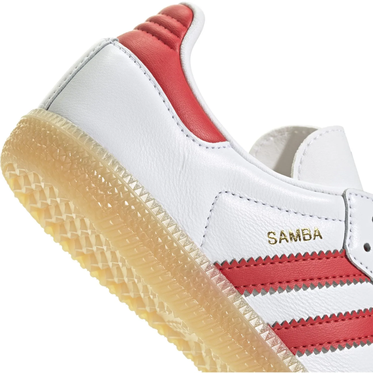 adidas Originals Cloud White/Collegred/Gum3 Samba Og C Sneakers Seamless Knit Body Trendy sneakers