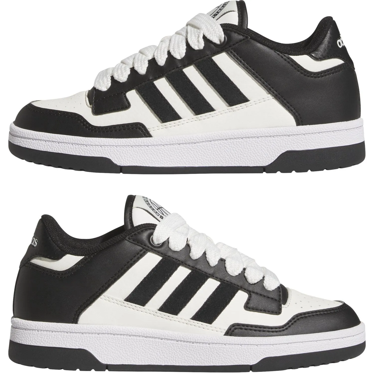 Recycled Outsole Material adidas Originals Core Black/Cloud White/Ftwr White Rapid Court Low J Sneakers