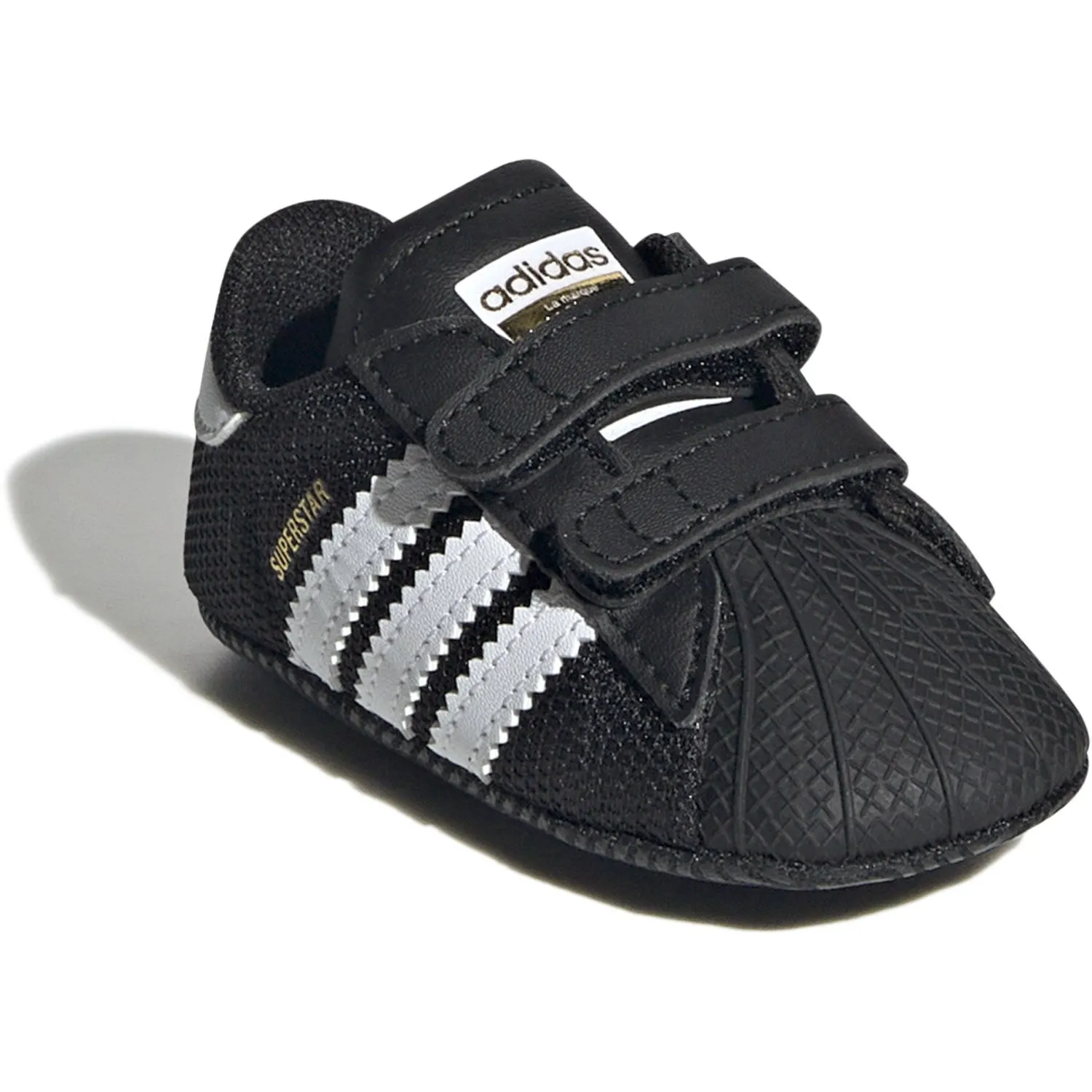 Grip Enhancement Sports Culture adidas Originals Core Black/Ftwr White/Gold Met. Superstar Crib Sneakers