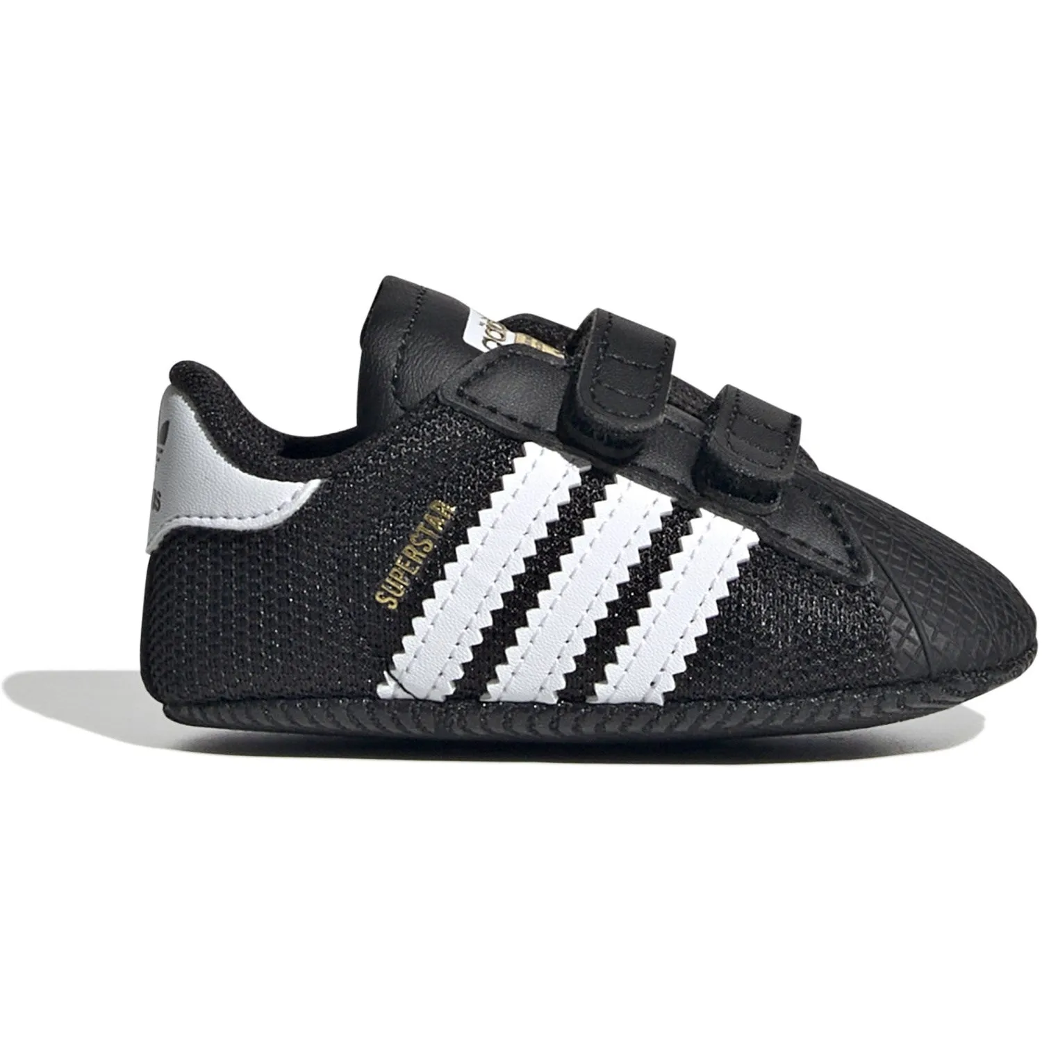adidas Originals Core Black/Ftwr White/Gold Met. Superstar Crib Sneakers Quality