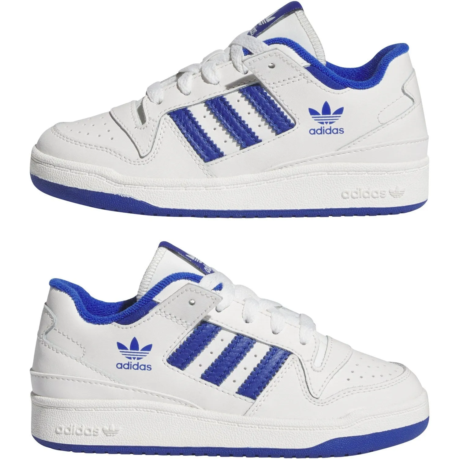 Neutral Footwear adidas Originals Core White/Team Royal Blue/Core White Forum Low Cl C Sneakers