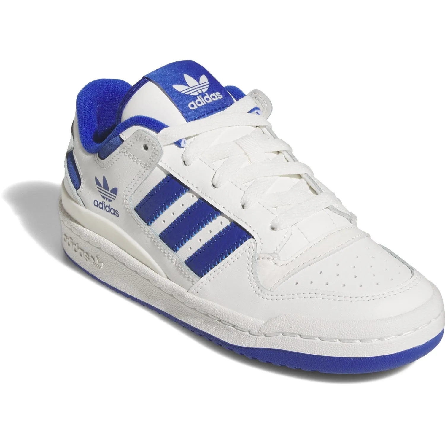 Impact Absorbing Insoles Casual Travel adidas Originals Core White/Team Royal Blue/Core White Forum Low Cl J Sneakers