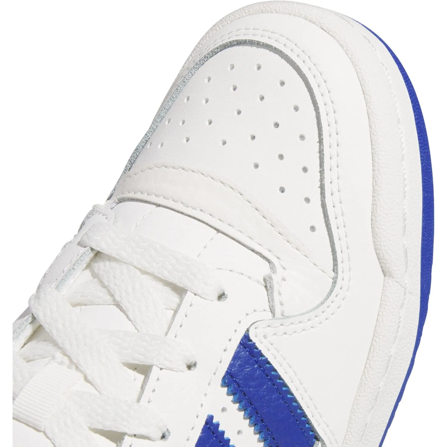 Rubberized Outsole adidas Originals Core White/Team Royal Blue/Core White Forum Low Cl J Sneakers
