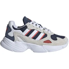 Quick Wear Quick lacing adidas Originals FALCON EL C Sneakers Cloud White / Night Indigo / Red