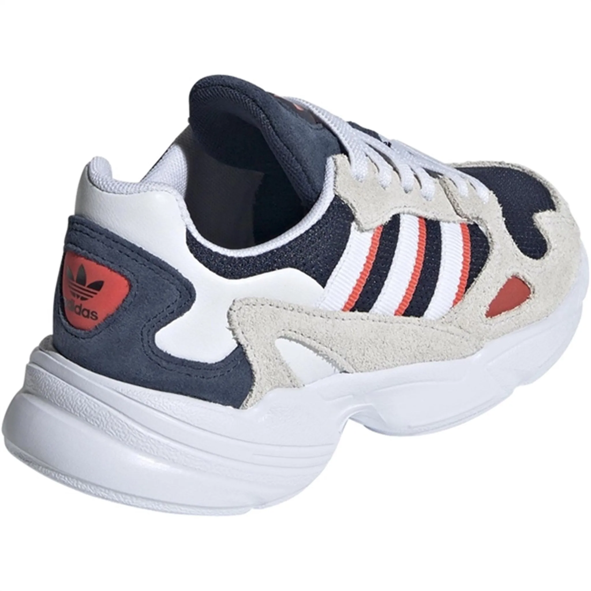 adidas Originals FALCON EL C Sneakers Cloud White / Night Indigo / Red Urban Stylewear Comfort Fit Socks