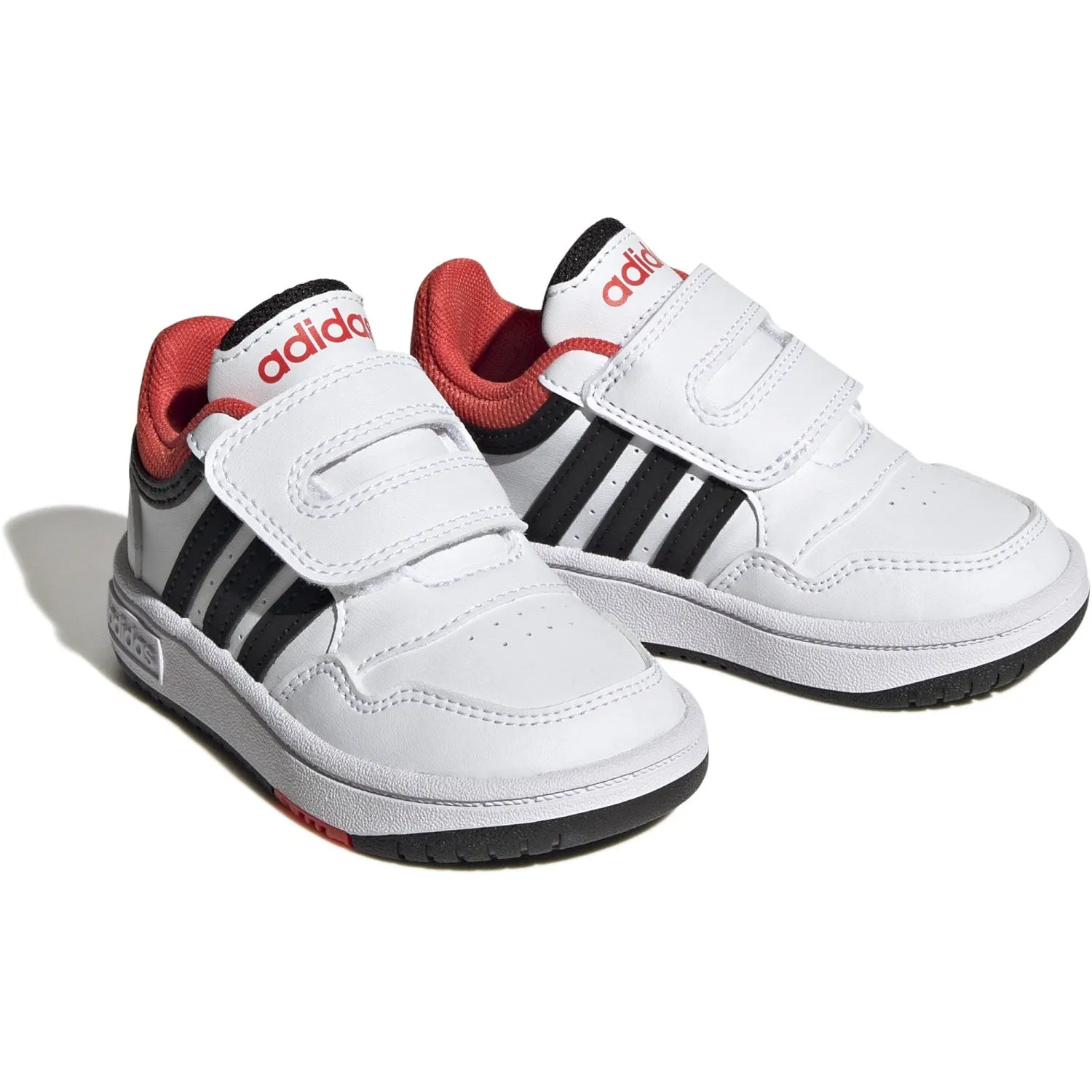 Run All Day Vulcanized Sole adidas Originals Ftwr White/Core Black/Bright Red Hoops 3.0 Cf I Sneakers