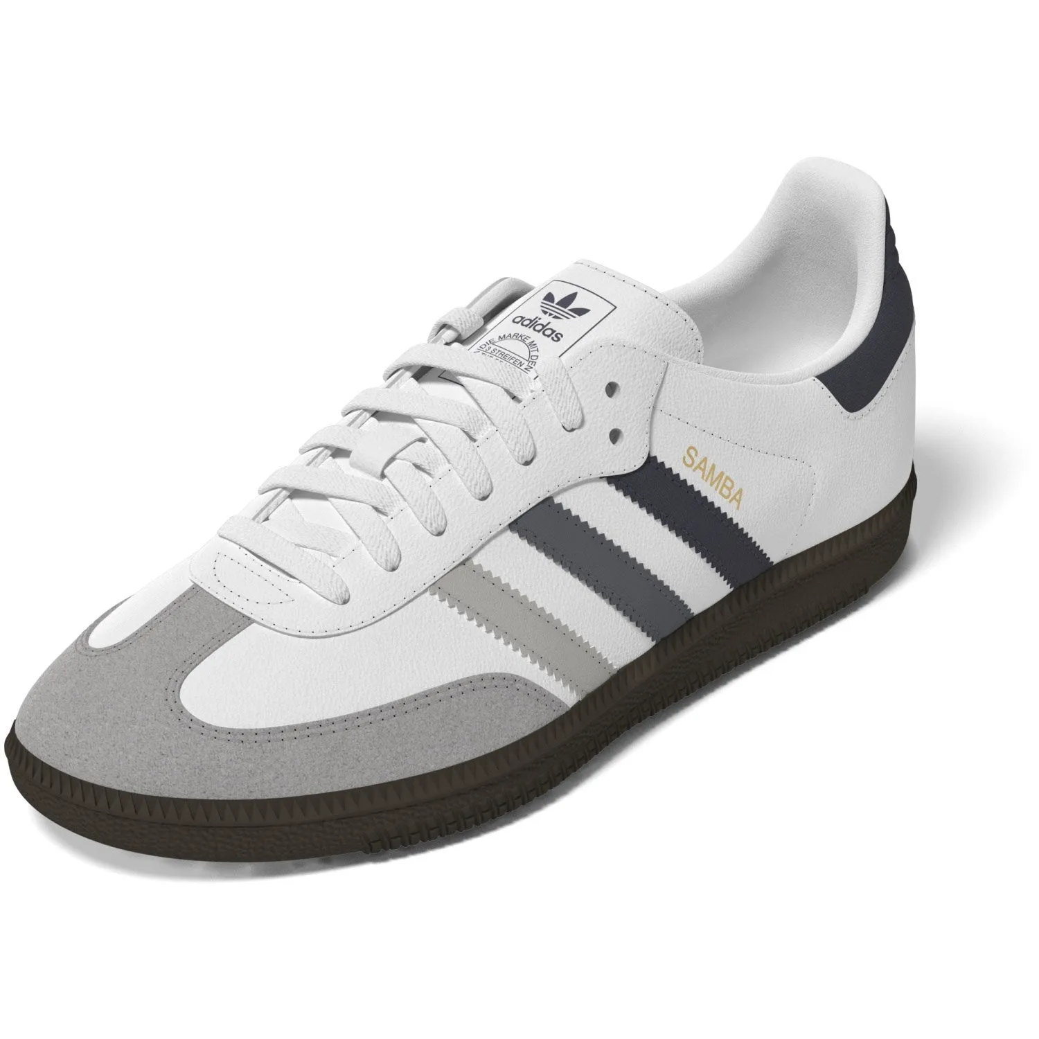 Durable Synthetic adidas Originals Ftwr White/Grey One/Grey Three Samba Og J Sneakers