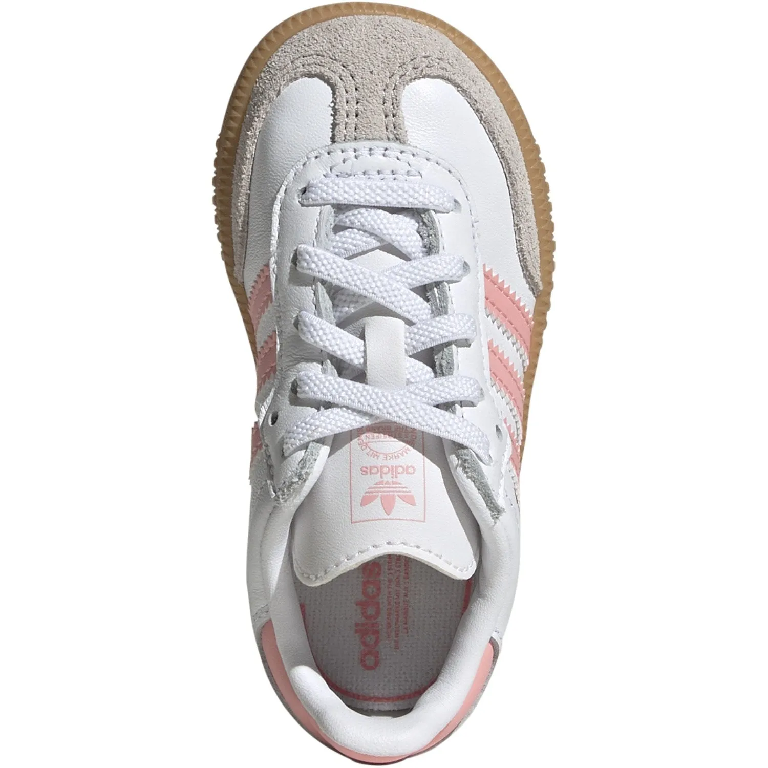 adidas Originals Ftwr White/Semi Pink Spark/Gum 3 Samba Og El I Sneakers Move Smooth Premium Technology