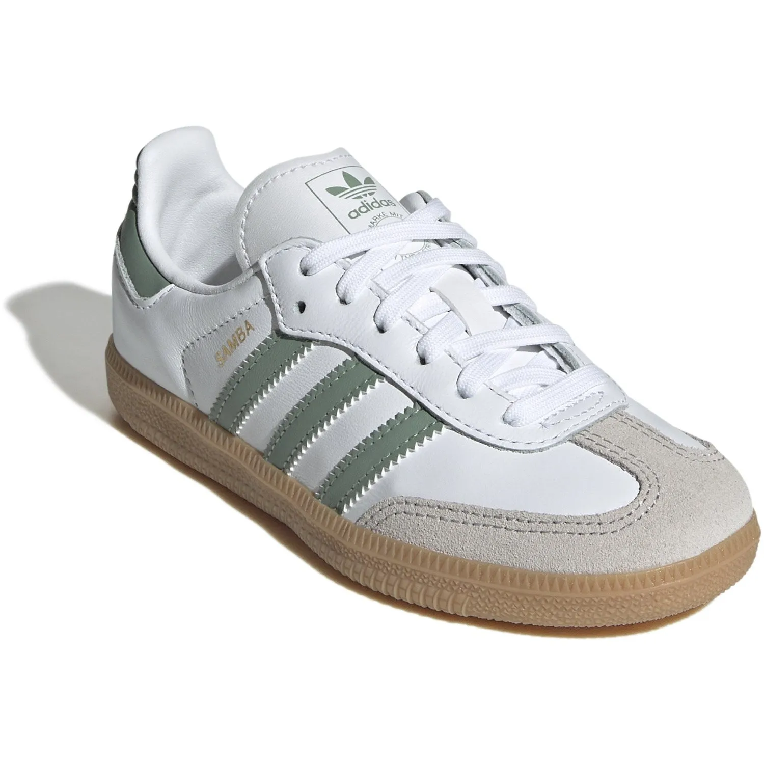 Rollbar technology adidas Originals Ftwr White/Silver Green/Gum 3 Samba Og C Sneakers