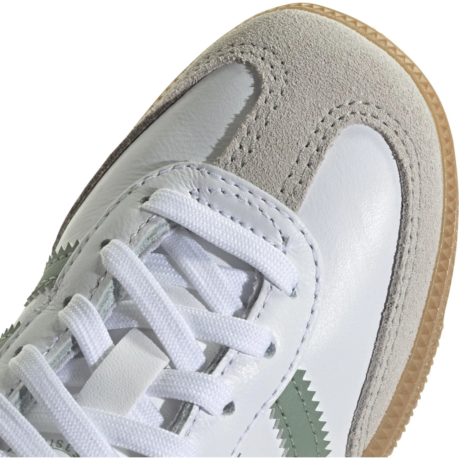 Recycled Rubber Compound adidas Originals Ftwr White/Silver Green/Gum 3 Samba Og C Sneakers