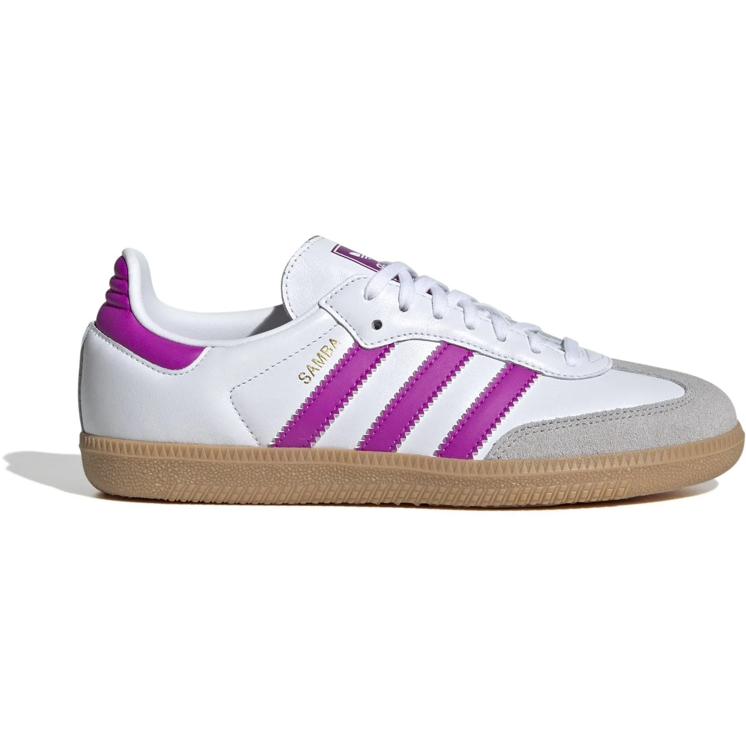 Rubberized Heel Guard adidas Originals Ftwwht/Purbur/Gum3 Samba Og J Sneakers