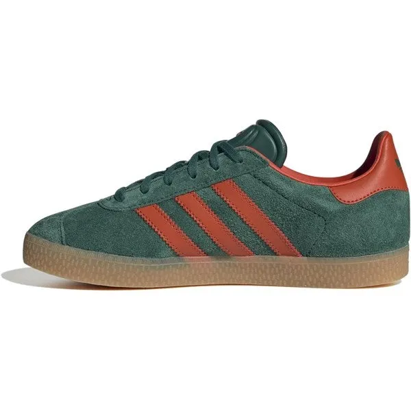 adidas Originals GAZELLE J Sneakers Collegiate Green / Preloved Red / Gum Step Freedom Motion Grip