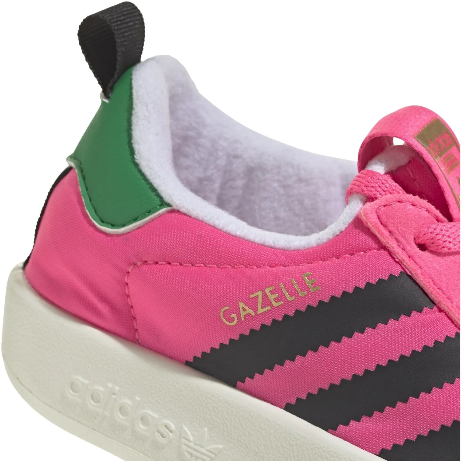 adidas Originals Lucid Pink Off White Core Black Gazelle Home I Sneakers Comfort Wrap Flat Comfort