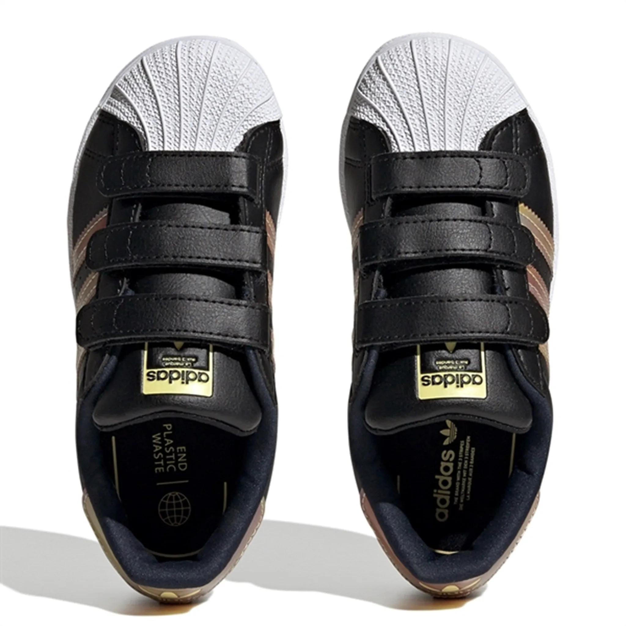 Flexible Groove Outsoles Resilient Outsole adidas Originals Superstar Sneakers Core Black / Purrus