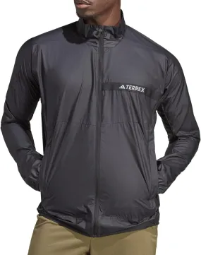 adidas Terrex Multi Wind Mens Running Jacket - Black suitable for air sports Neutral