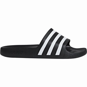 Flexible Style adidas Adilette Aqua Sliders - Black