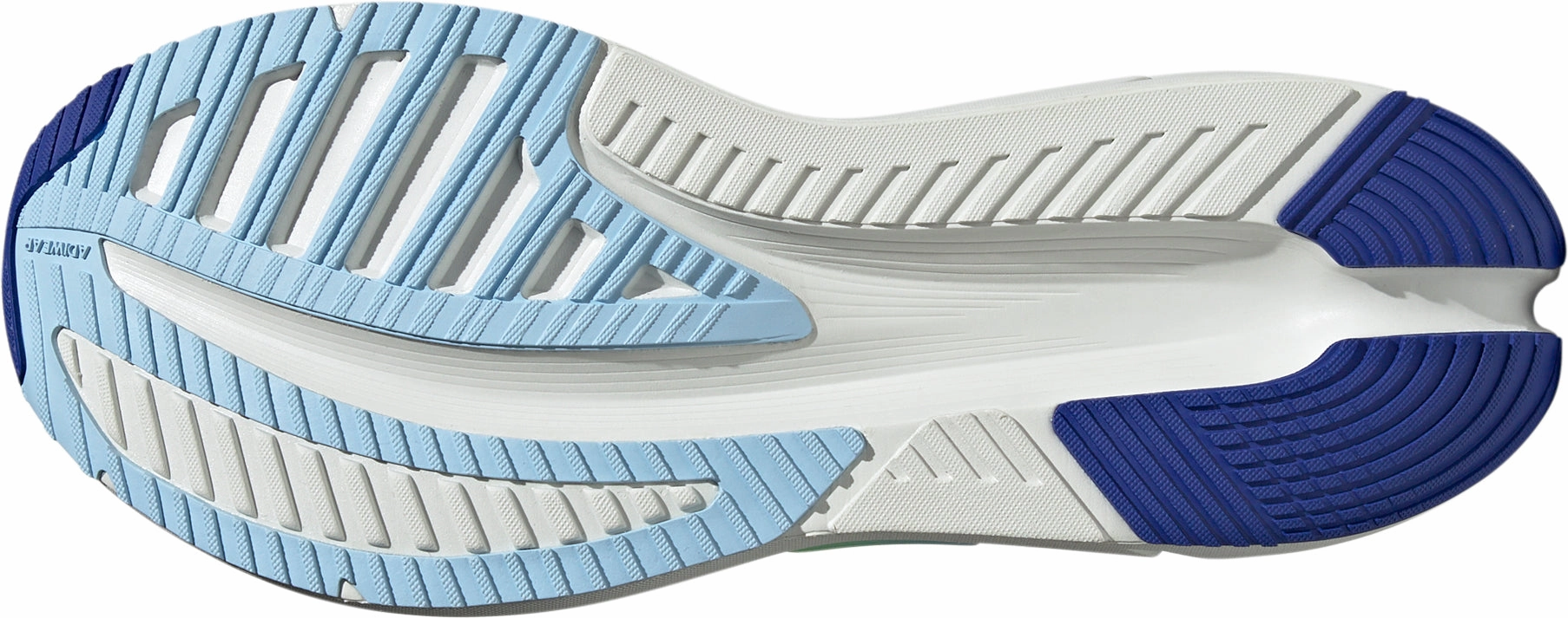 Ergonomic Contour Fit Non Irritating Stitching adidas Adistar 3.0 Mens Running Shoes - White