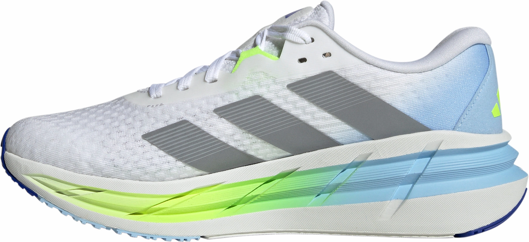 adidas Adistar 3.0 Mens Running Shoes - White Breathable Upper Layer gym - workout running shoes