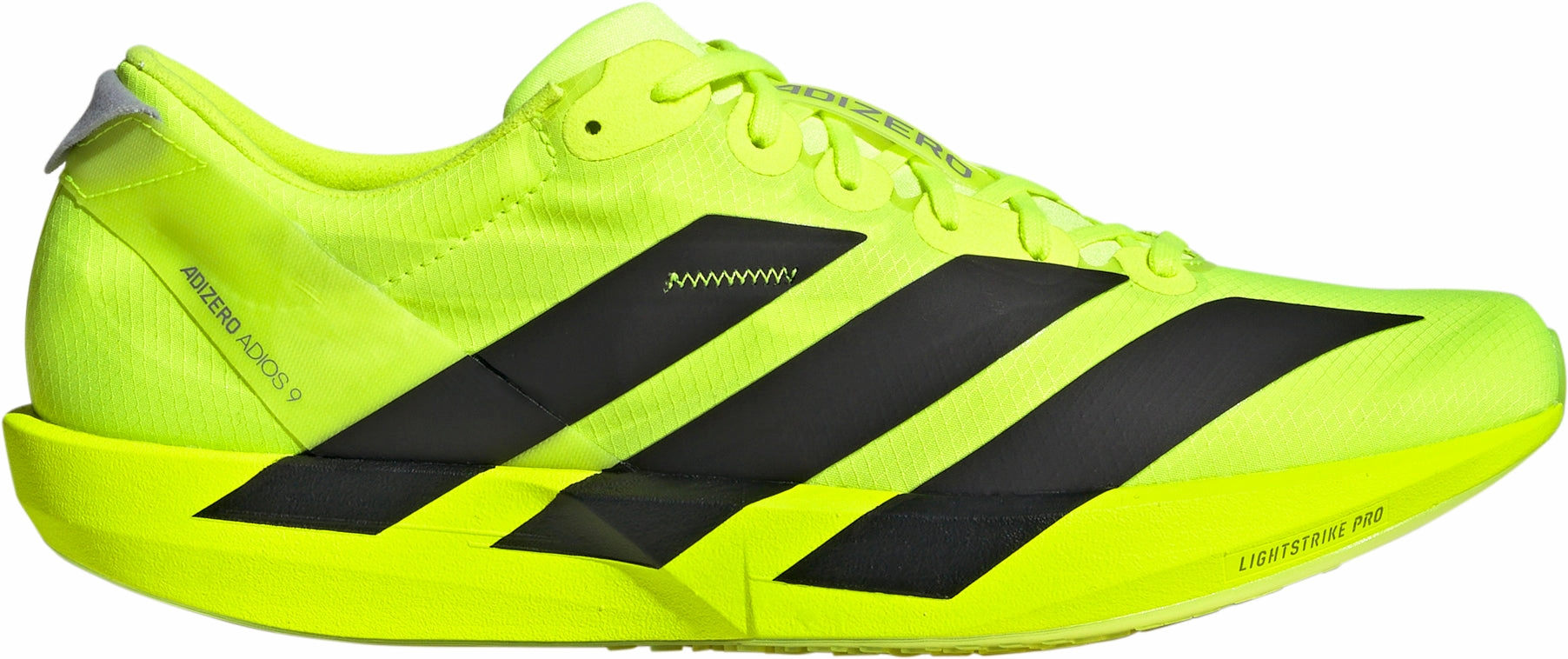 running in soft tracks shoes adidas Adizero Adios 9 Mens Running Shoes - Yellow