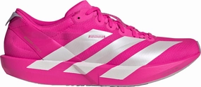 adidas Adizero Adios 9 Womens Running Shoes - Pink Rocker Sole Design
