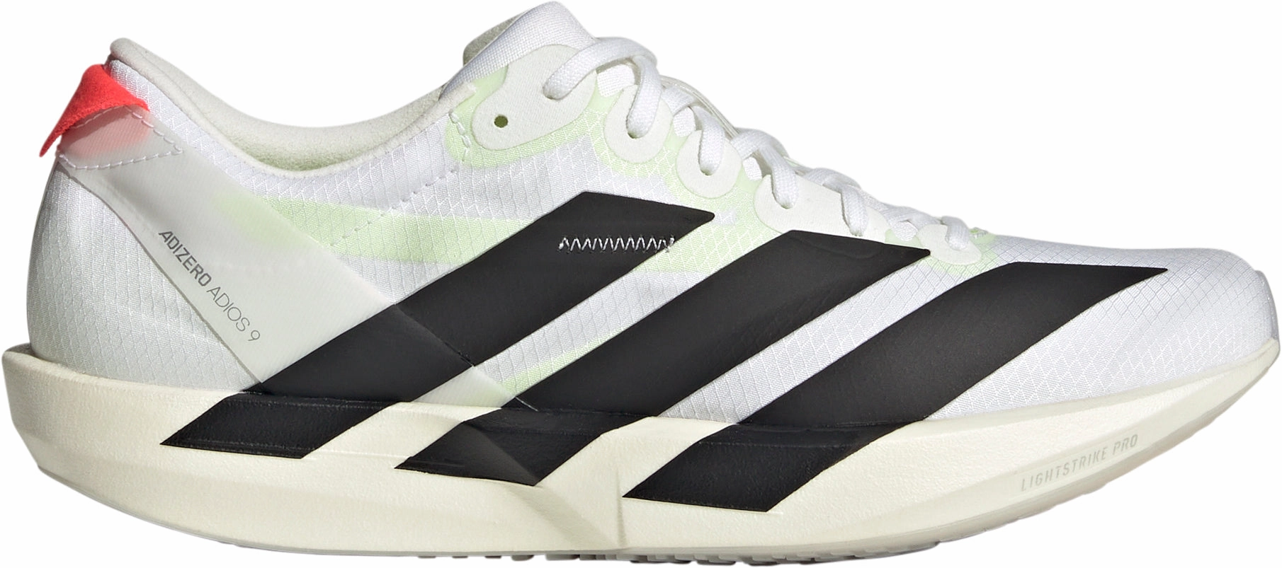 adidas Adizero Adios 9 Womens Running Shoes - White coastal - climate shoes