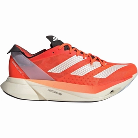 adidas Adizero Adios Pro 3 Running Shoes - Red hook and loop closure