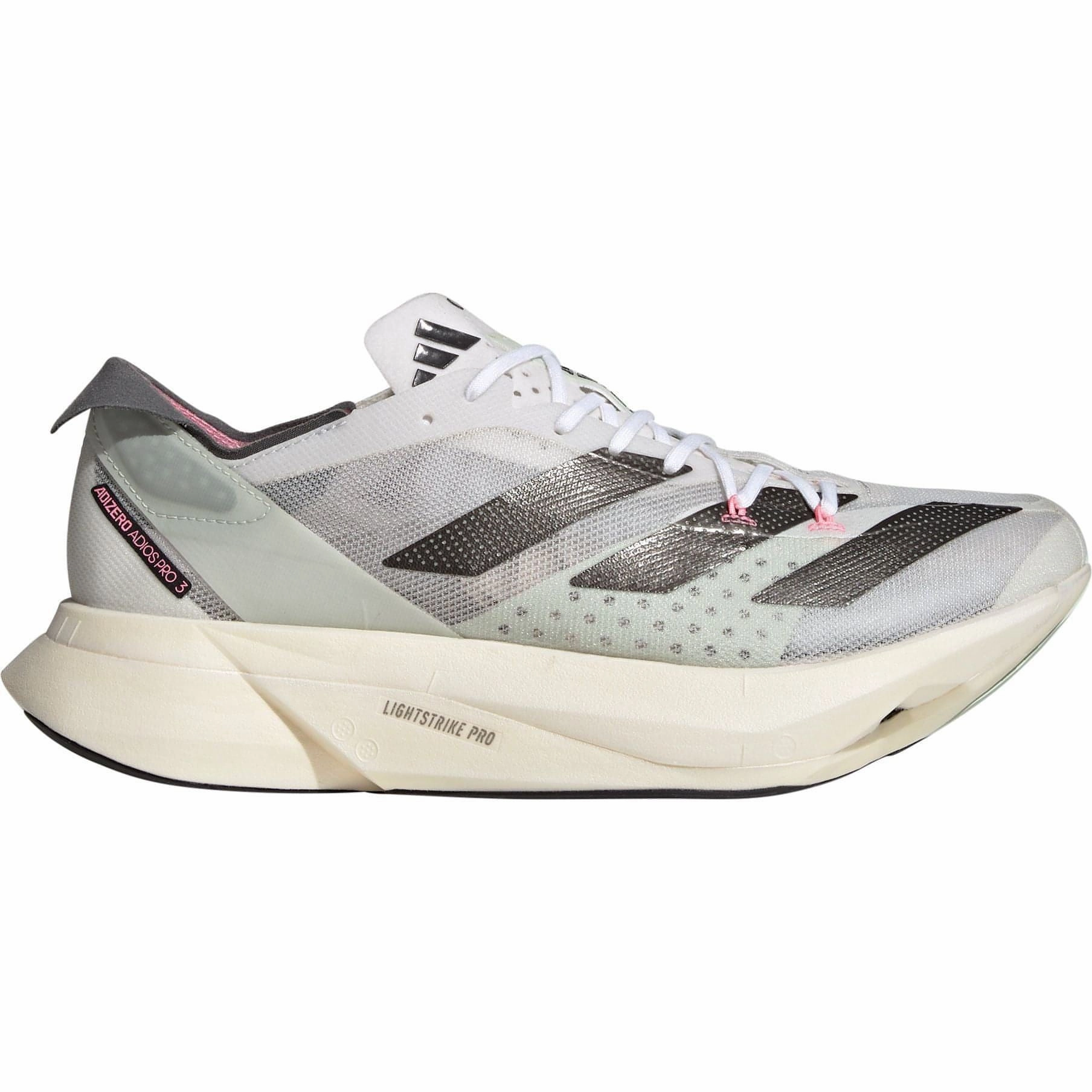adidas Adizero Adios Pro 3 Running Shoes - White Modular Replaceable Parts