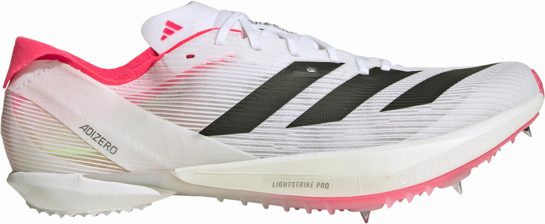 adidas Adizero Ambition Running Spikes - White Full Speed Dynamic Fit